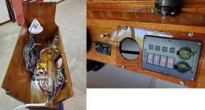 Boston Whaler - Console Electrical and Communications Circuits (Inside)