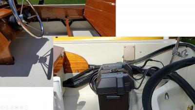 Boston Whaler - Cabling Enclosed Within Mesh Loom
