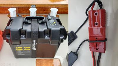 Boston Whaler - Trolling Motor Battery Box / Breaker And Cables